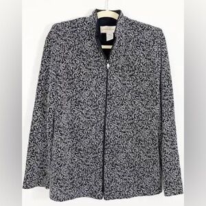 JEANNE ALEXANDER WOMAN:  BLACK AND WHITE  JACKET SIZE 1X